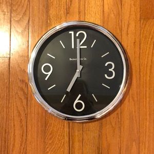 Silver Modern Wall clock